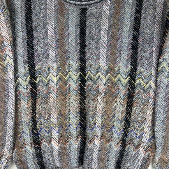 Vintage Sears The Mens Store Sweater Sz 40 M Grandpa Dad 80s Ugly Wool Acrylic - Picture 2 of 9